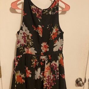 Floral print slinky dress